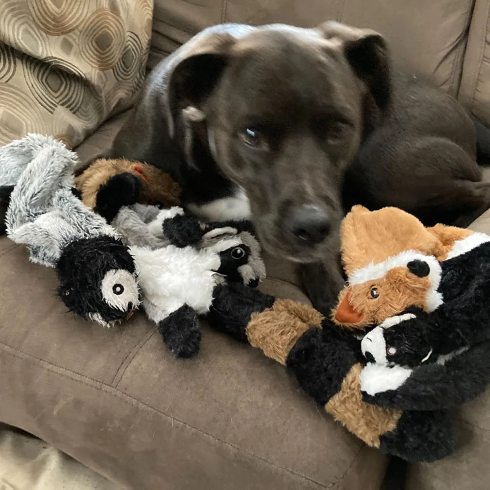 The Sausage Stuffless – Crinkle & Squeak Plush for Big Dogs