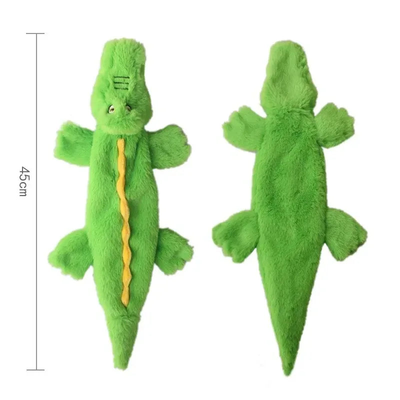 The Sausage Stuffless – Crinkle & Squeak Plush for Big Dogs