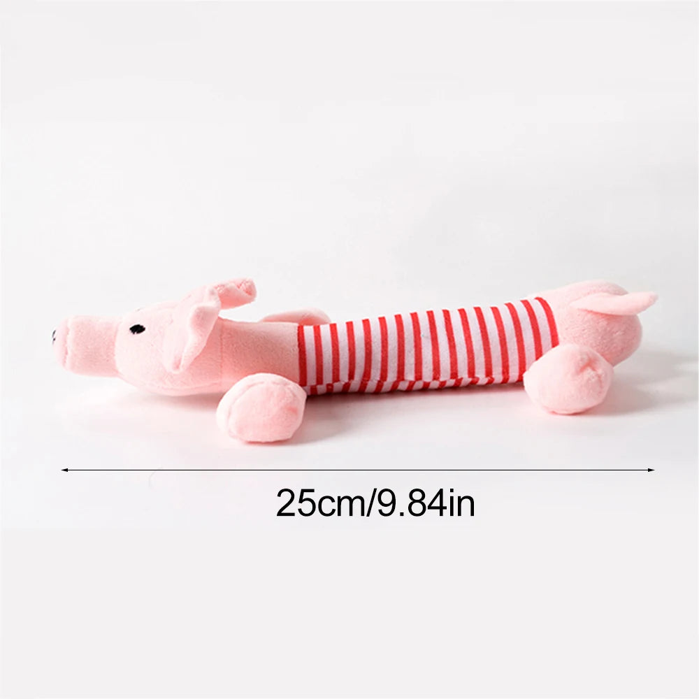 The Sausage Stuffless – Crinkle & Squeak Plush for Big Dogs