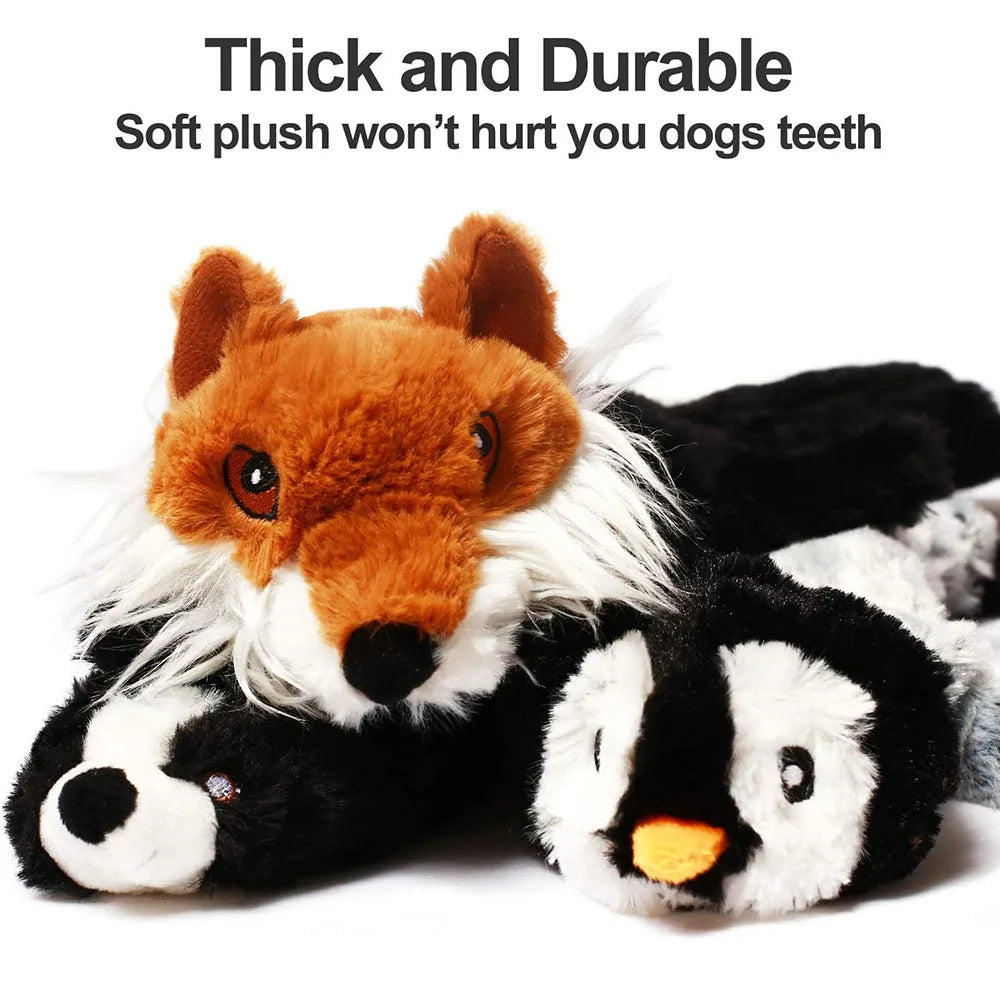 The Sausage Stuffless – Crinkle & Squeak Plush for Big Dogs